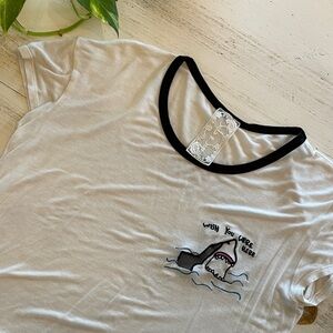 Wish You Were Here Shark Cotton Tshirt